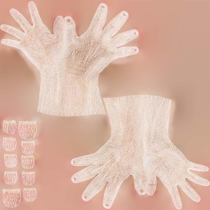 Duo Hands 030 Low-poly 3D model_14