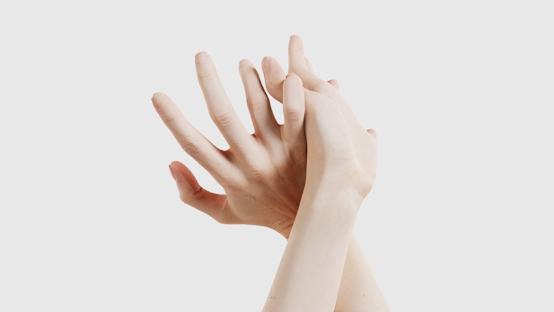 Duo Hands 030 Low-poly 3D model_22