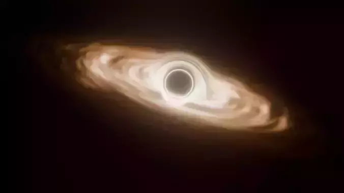 Black Hole Procedural Low-poly 3D model