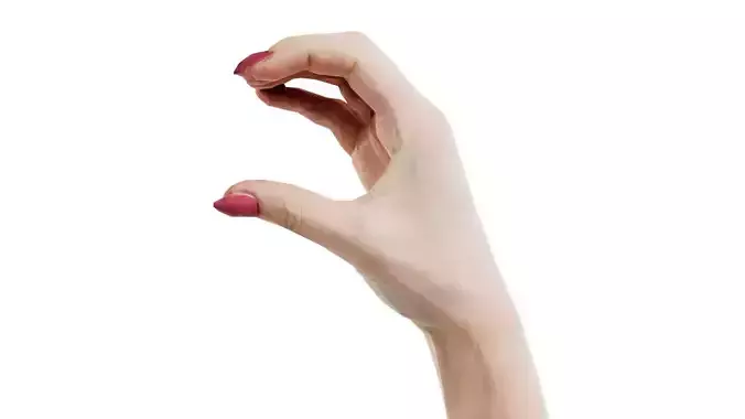 Woman Hand Sign Alphabet C