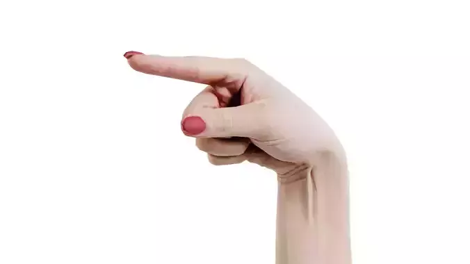 Woman Hand Sign Alphabet G