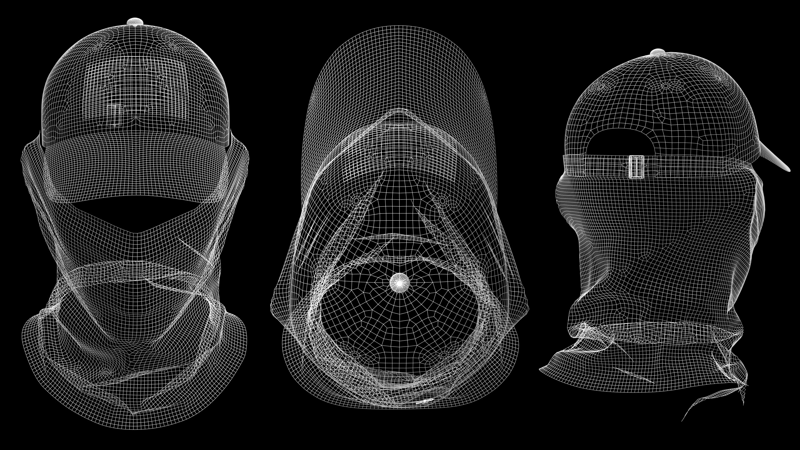 MILITARY CAP with BUFF mv2 highpoly 3D model_6