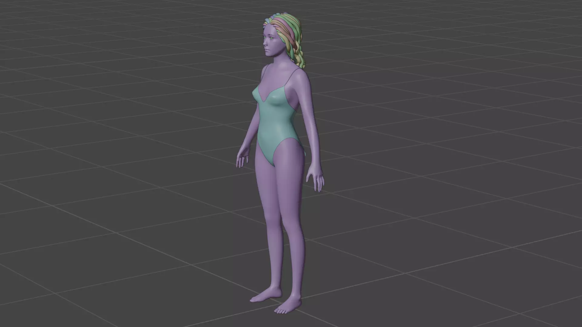 Medusa Low-poly 3D model_16