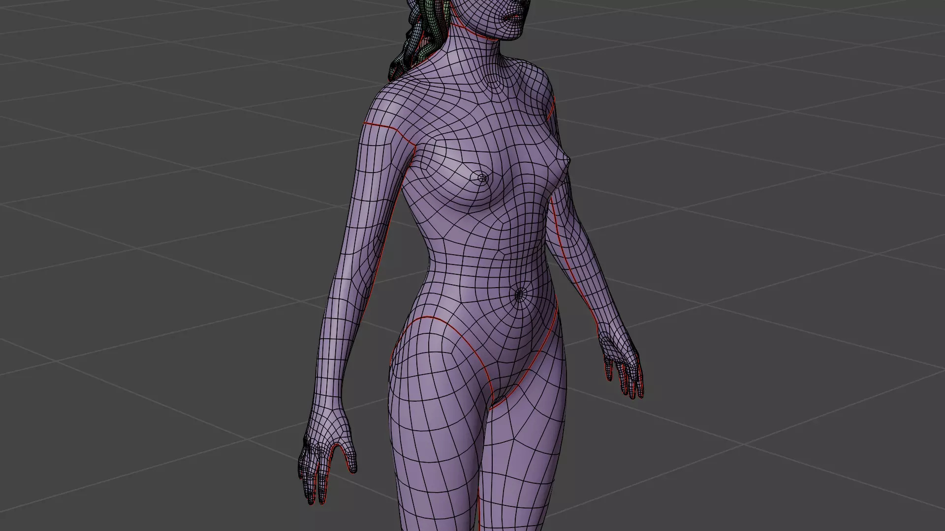 Medusa Low-poly 3D model_23