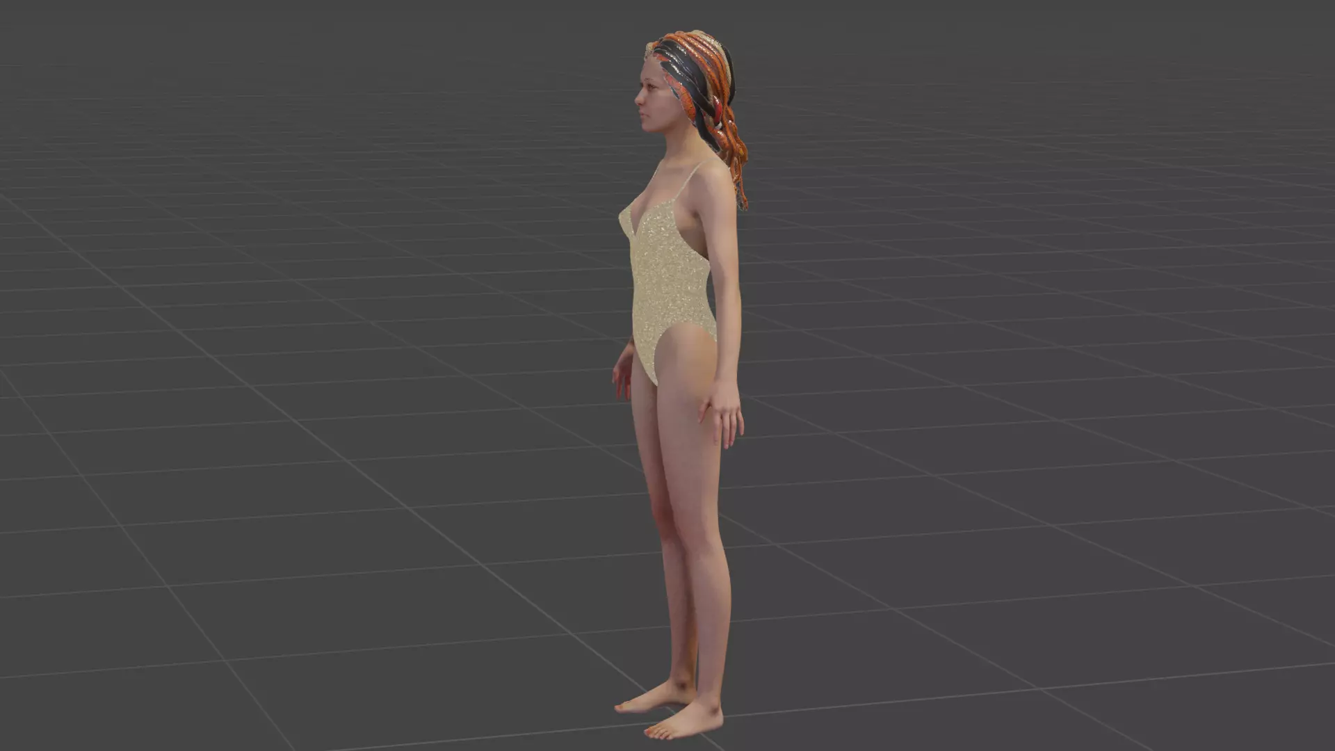 Medusa Low-poly 3D model_13