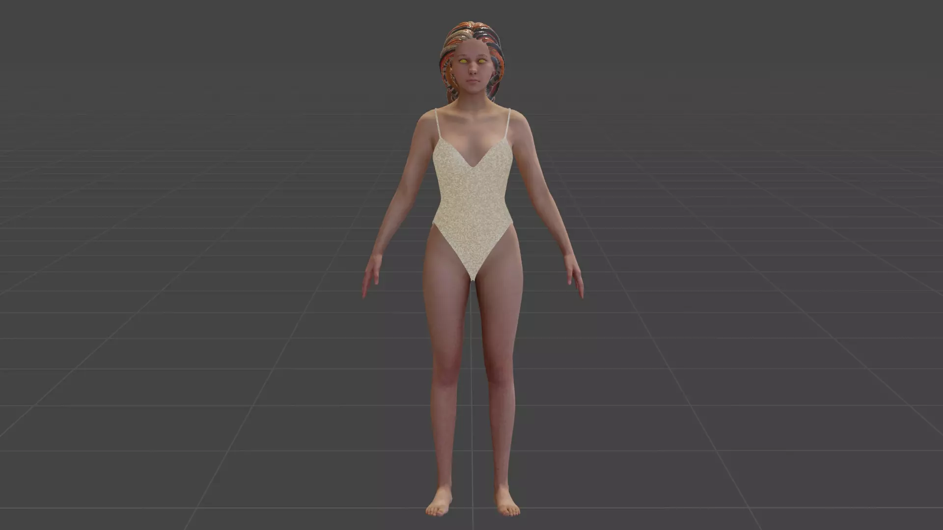 Medusa Low-poly 3D model_10