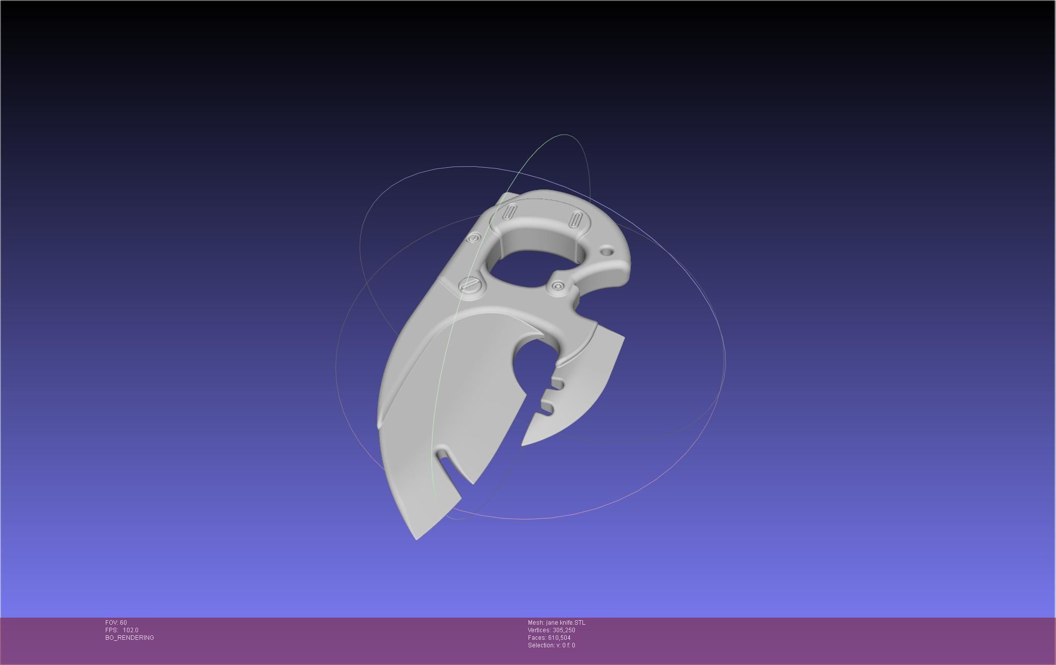 Zenless Zone Zero Jane Doe Knife 3D print model_7