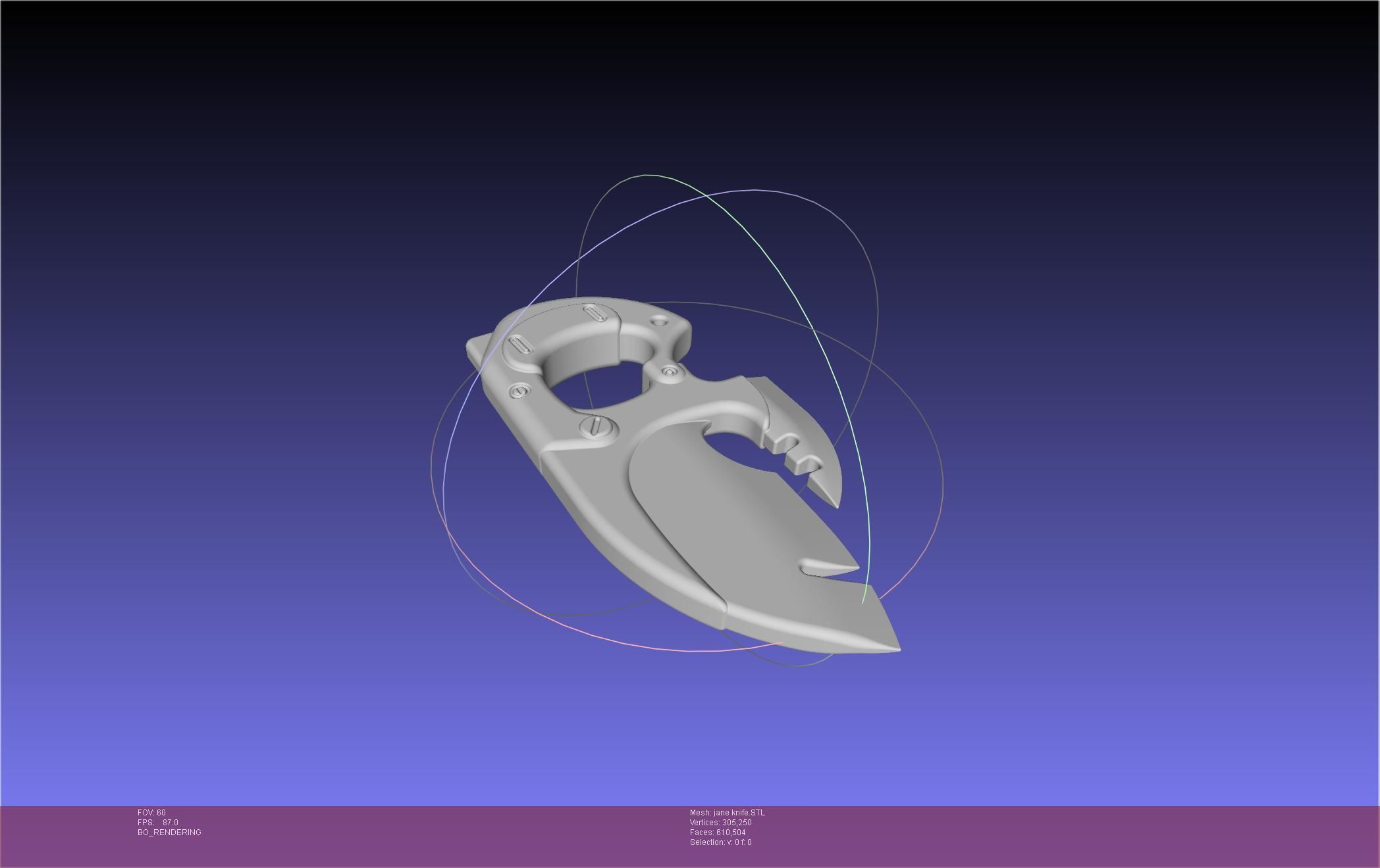 Zenless Zone Zero Jane Doe Knife 3D print model_9