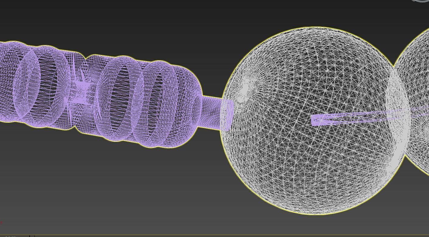 Pearl necklace 3D model_5