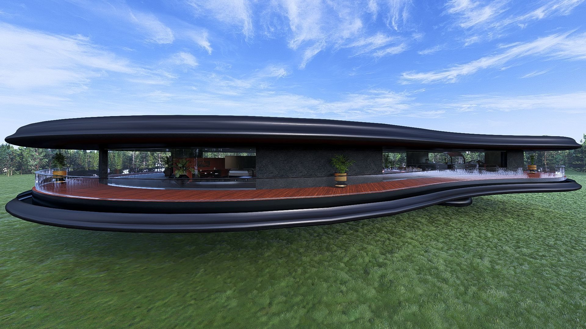 FuturisticHouse 3D model_1