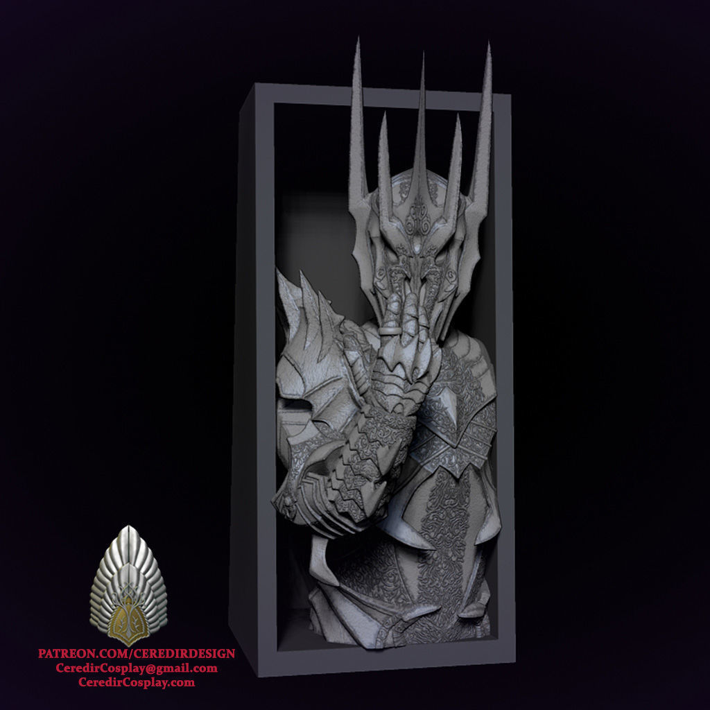 Sauron Book Endlord of the rings 3D DIGITAL DOWNLOAD 3D print model_4