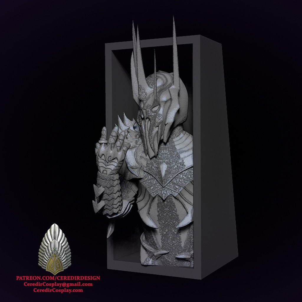 Sauron Book Endlord of the rings 3D DIGITAL DOWNLOAD 3D print model_3