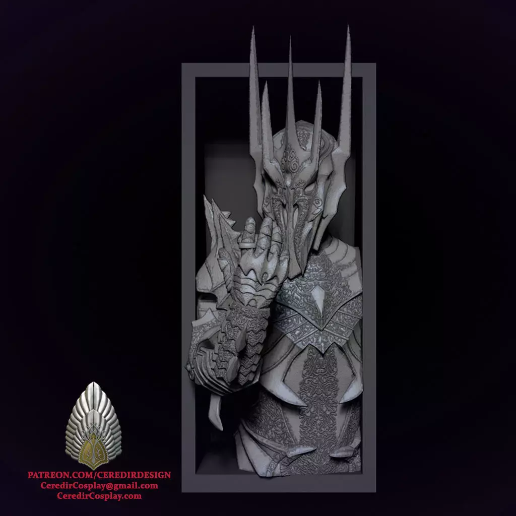 Sauron Book Endlord of the rings 3D DIGITAL DOWNLOAD 3D print model_0