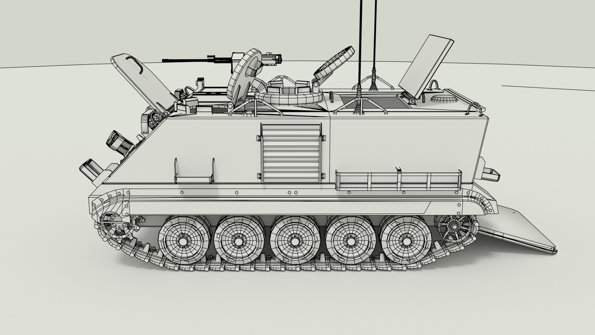 M113 Armored Personnel Carrier 3D model_25