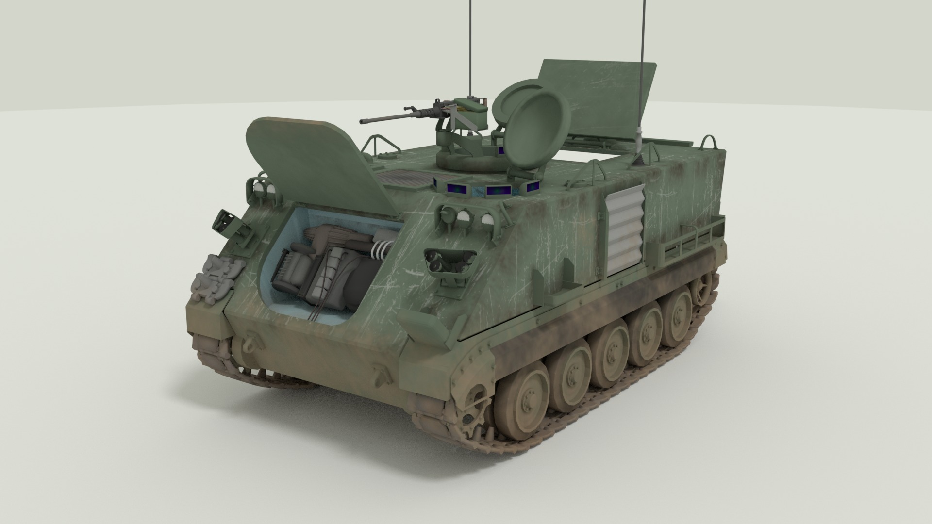 M113 Armored Personnel Carrier 3D model_11