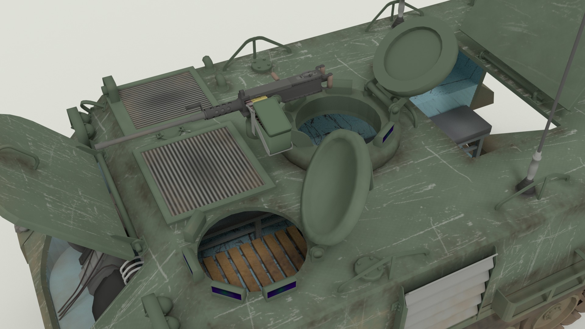 M113 Armored Personnel Carrier 3D model_19