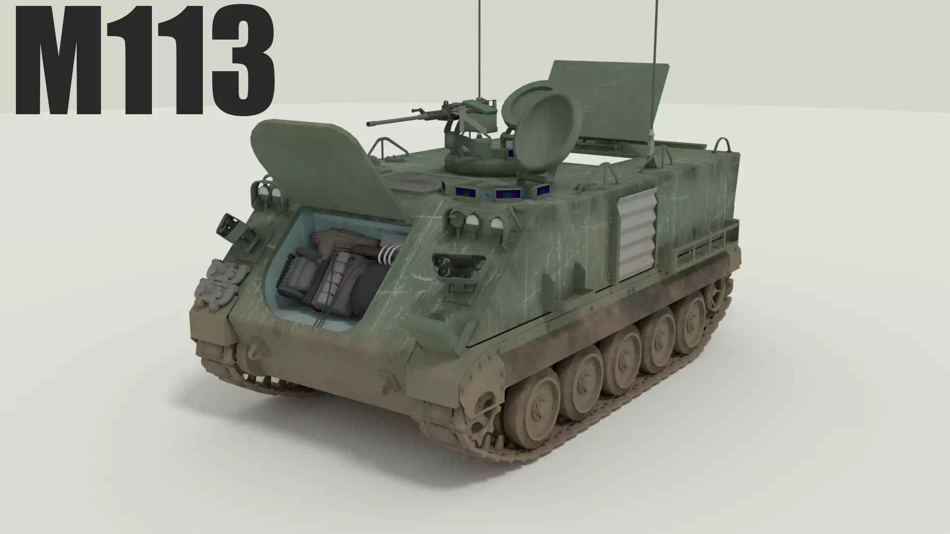 M113 Armored Personnel Carrier 3D model_0