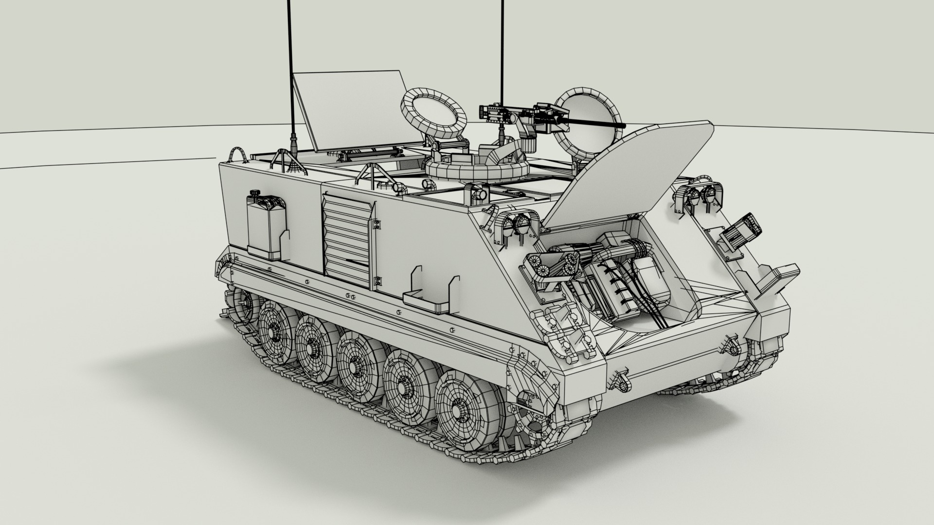 M113 Armored Personnel Carrier 3D model_22