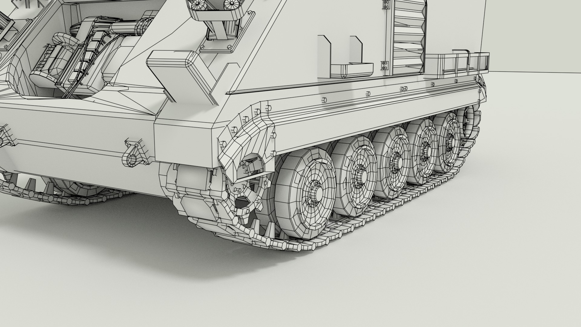 M113 Armored Personnel Carrier 3D model_30