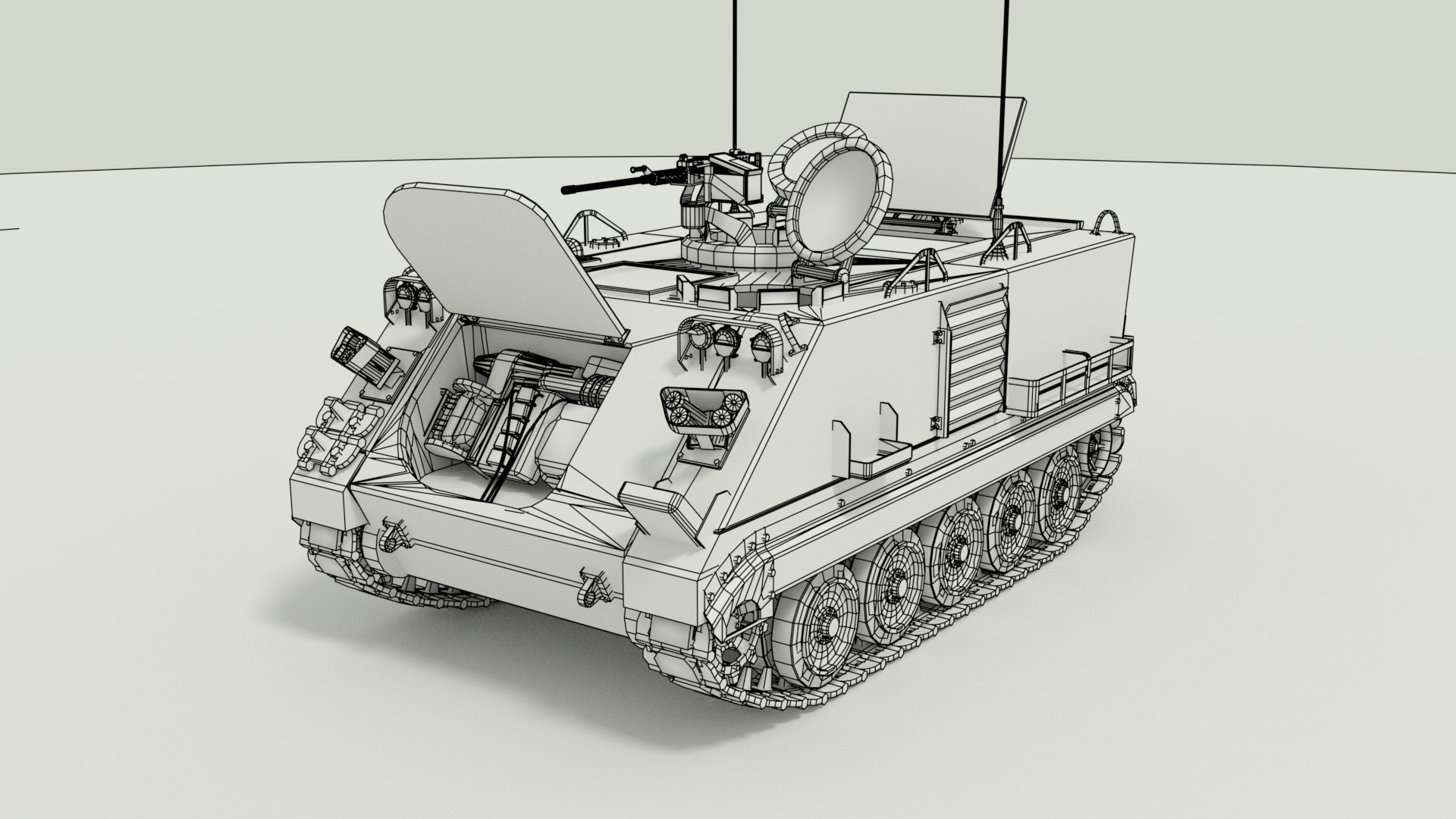 M113 Armored Personnel Carrier 3D model_21
