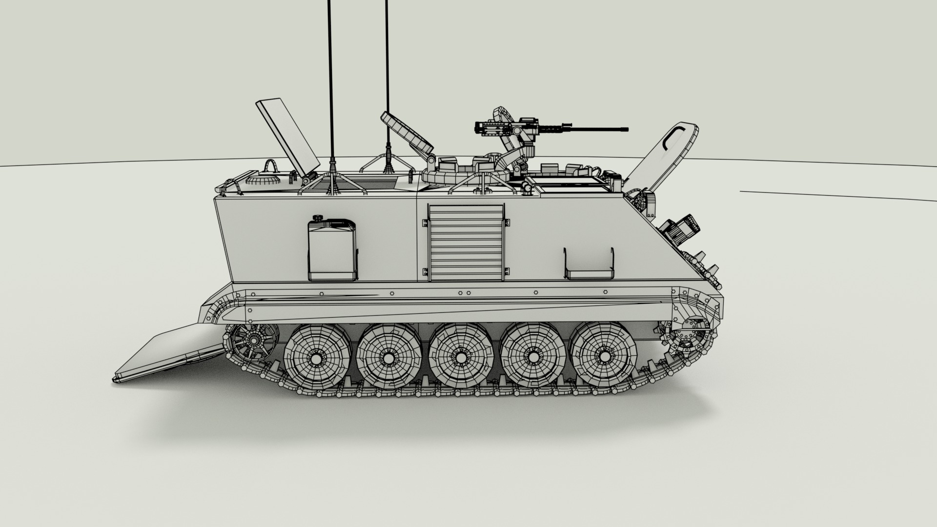 M113 Armored Personnel Carrier 3D model_26