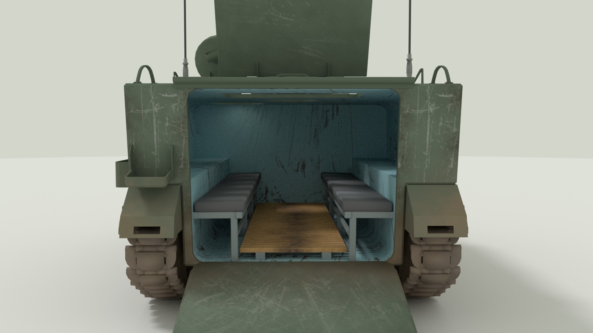 M113 Armored Personnel Carrier 3D model_18