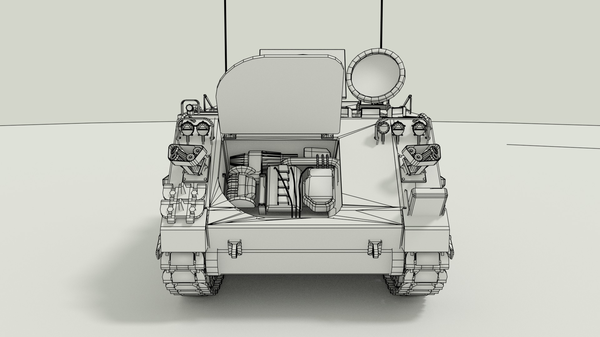 M113 Armored Personnel Carrier 3D model_27