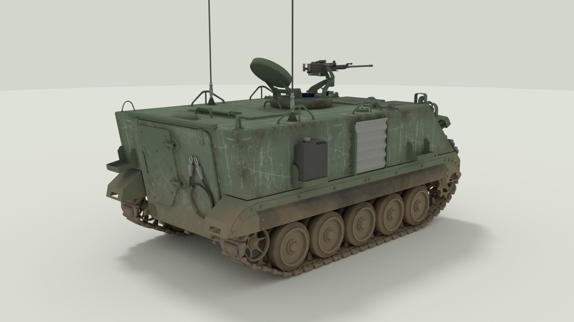 M113 Armored Personnel Carrier 3D model_3