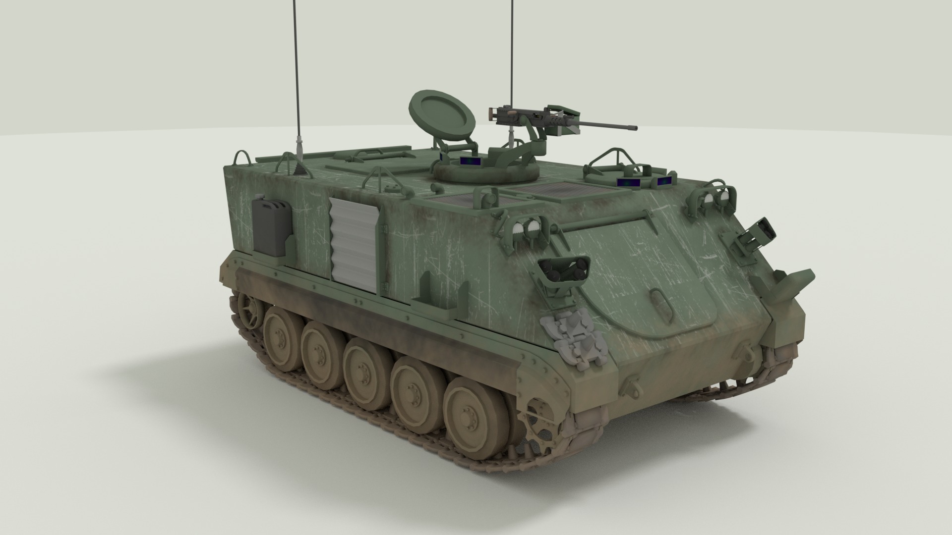 M113 Armored Personnel Carrier 3D model_2