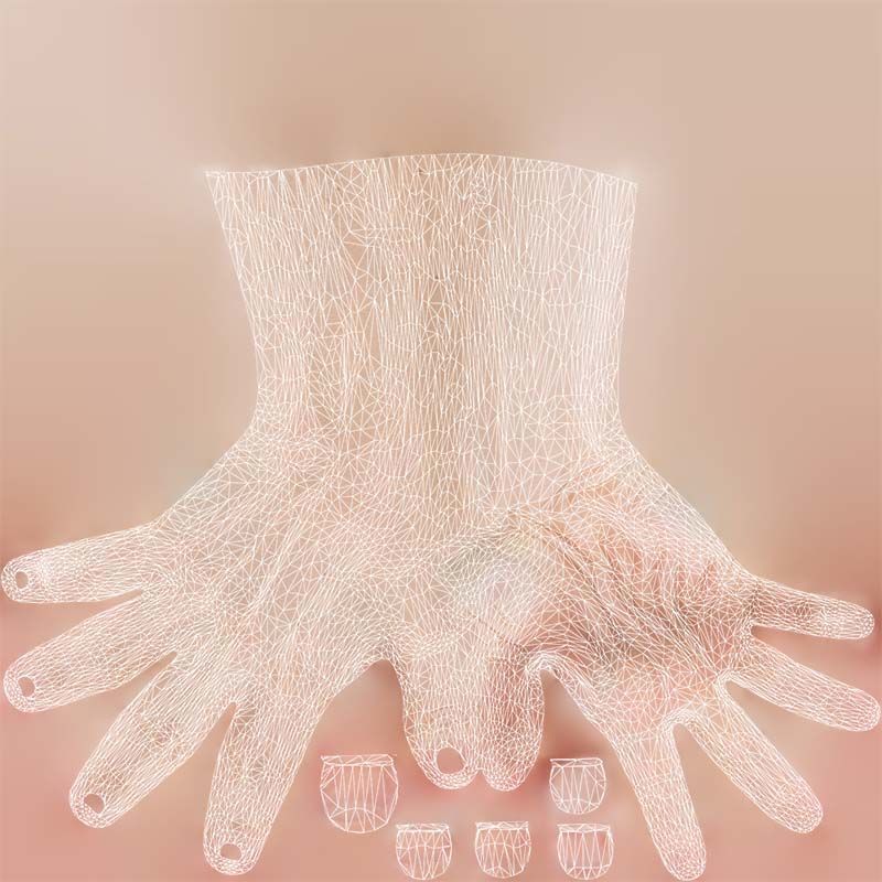 Single Hand 007 Low-poly 3D model_14