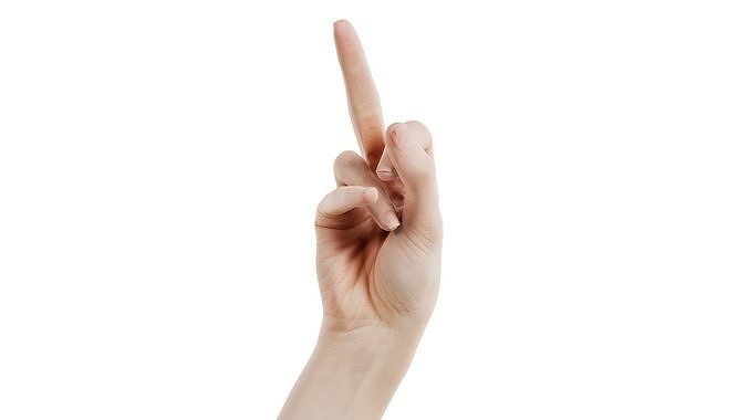 Single Hand 008 Low-poly 3D model