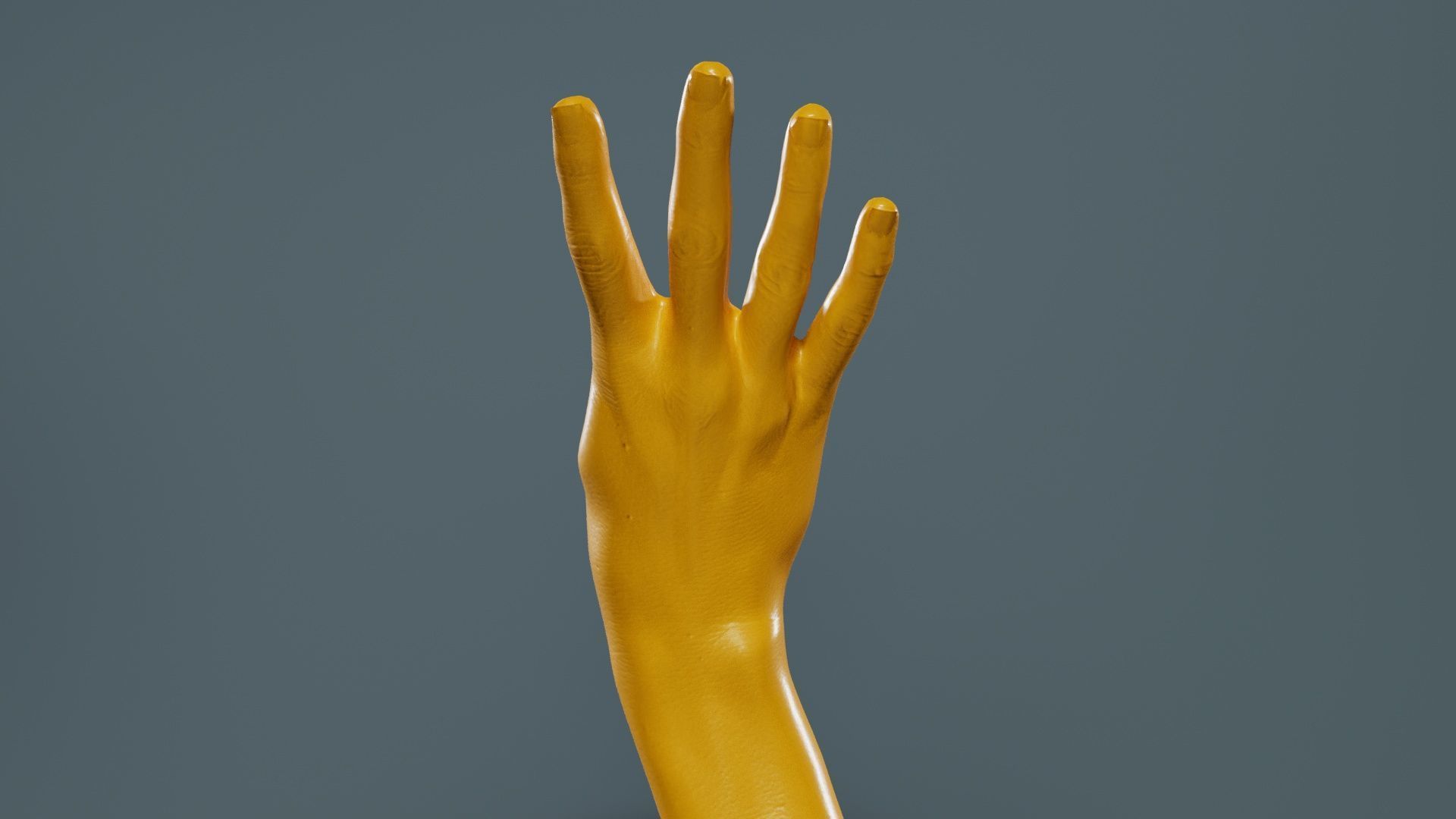 Single Hand 009 Low-poly 3D model_13