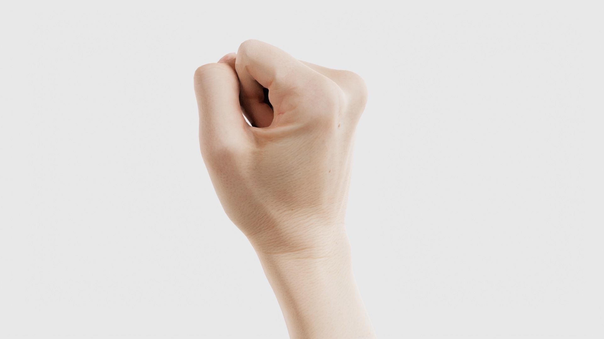 Single Hand 011 Low-poly 3D model_25