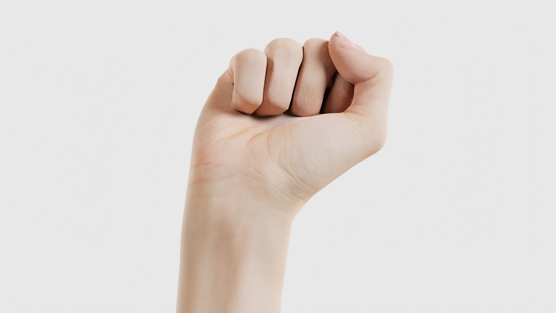 Single Hand 011 Low-poly 3D model_17