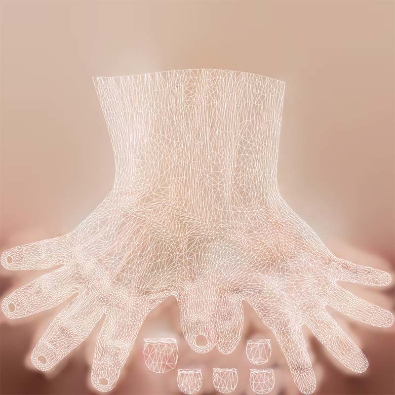 Single Hand 011 Low-poly 3D model_14