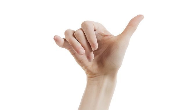 Single Hand 014 Low-poly 3D model