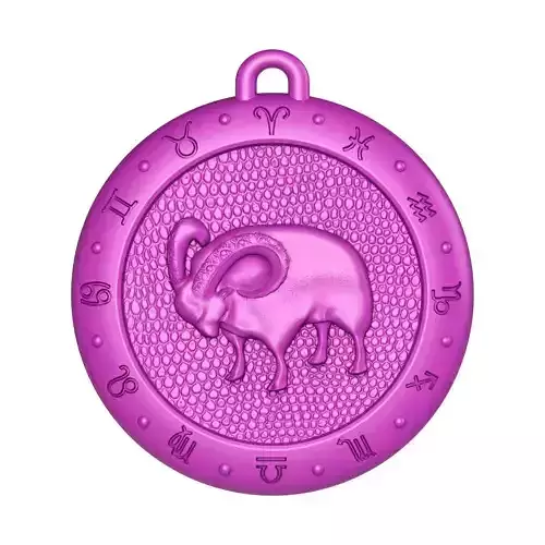 Aries Zodiac Pendant