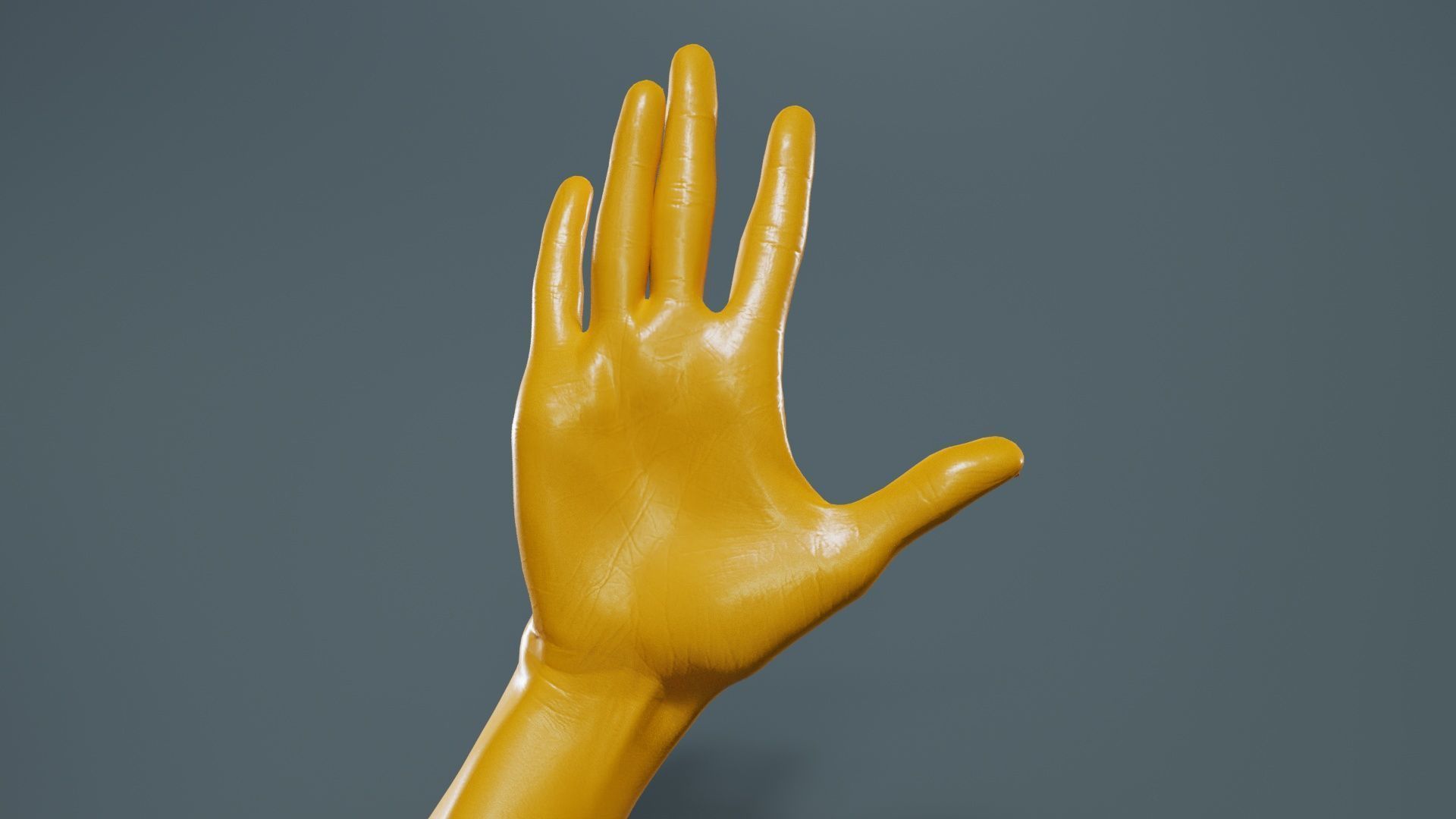 Single Hand 020 Low-poly 3D model_12