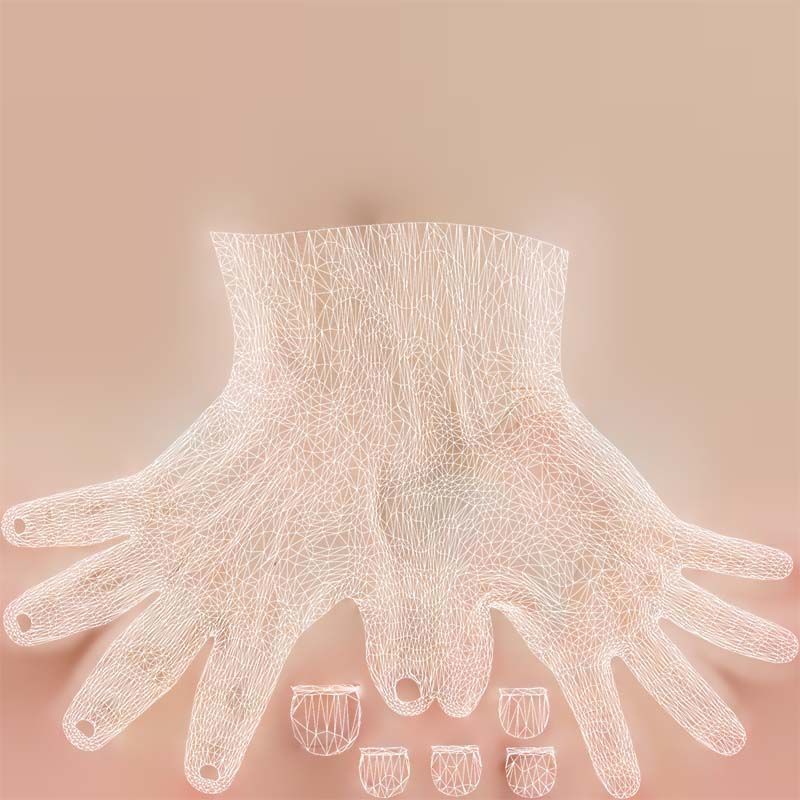 Single Hand 020 Low-poly 3D model_14