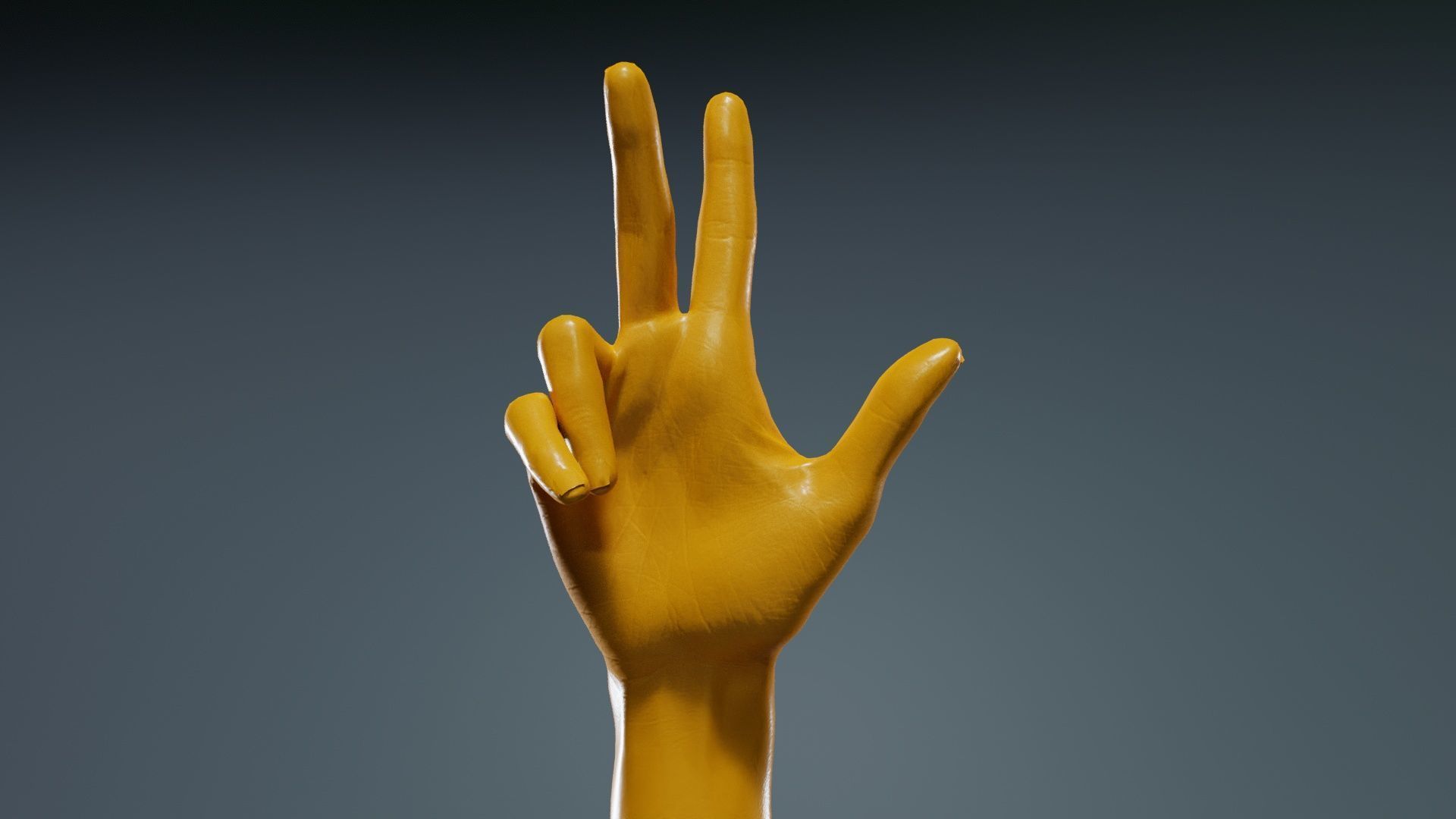 Single Hand 021 Low-poly 3D model_12