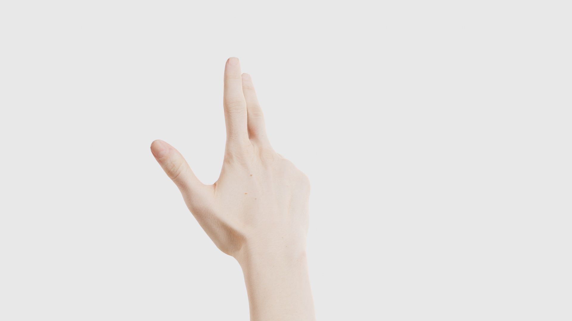 Single Hand 021 Low-poly 3D model_22