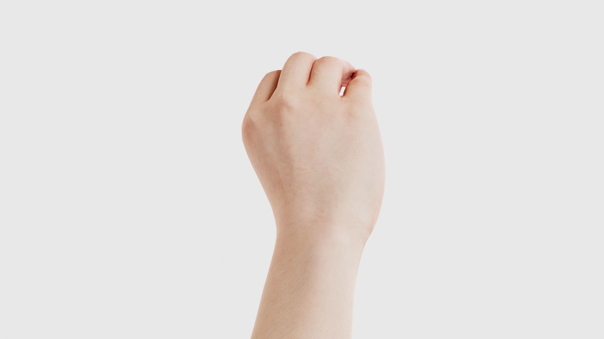 Finger Alphabet C Low-poly 3D model_19