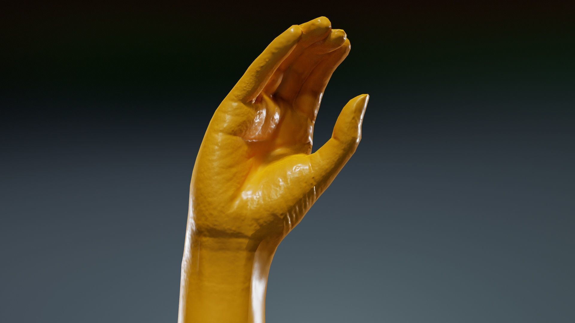 Finger Alphabet C Low-poly 3D model_12