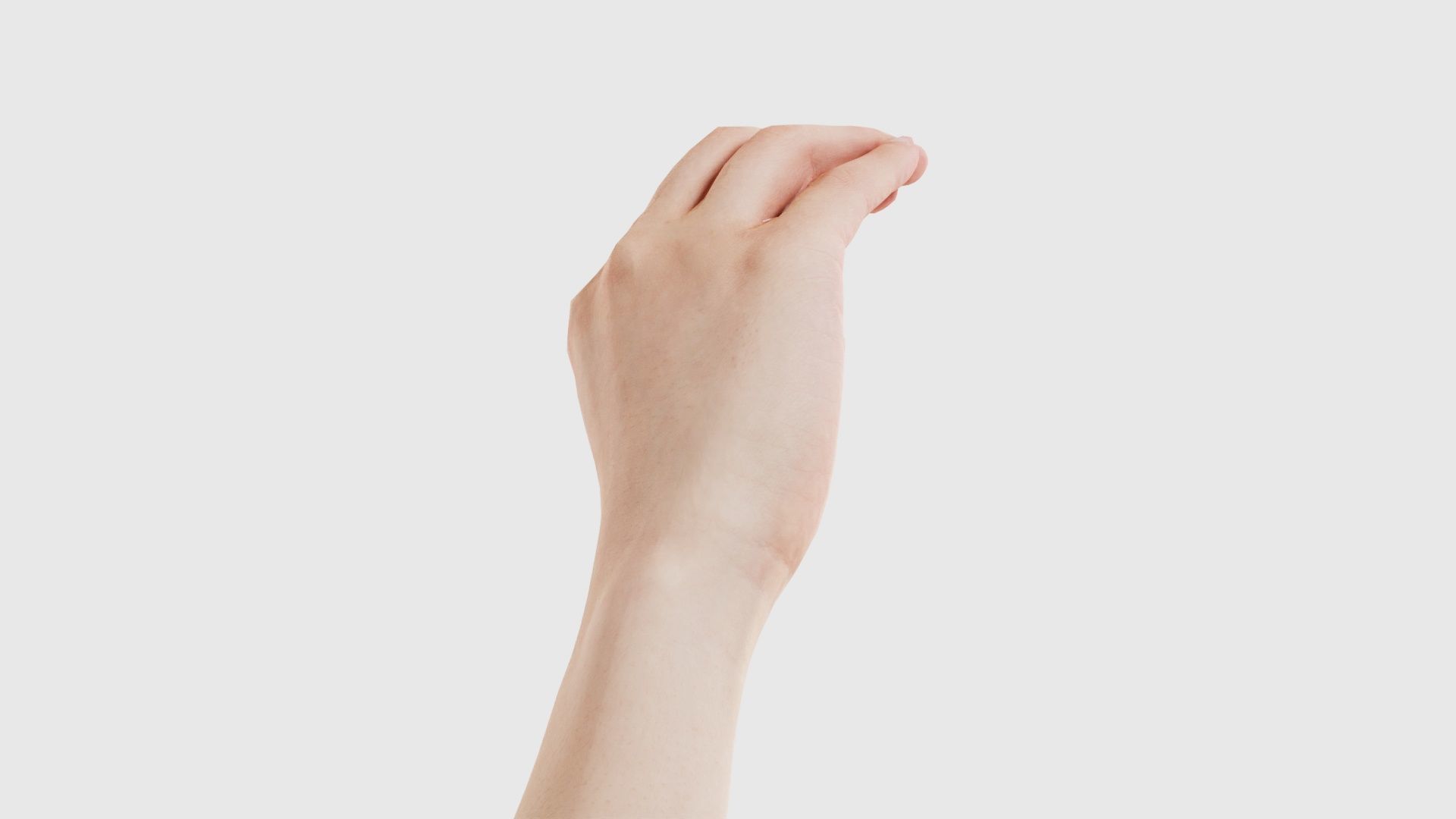 Finger Alphabet C Low-poly 3D model_18