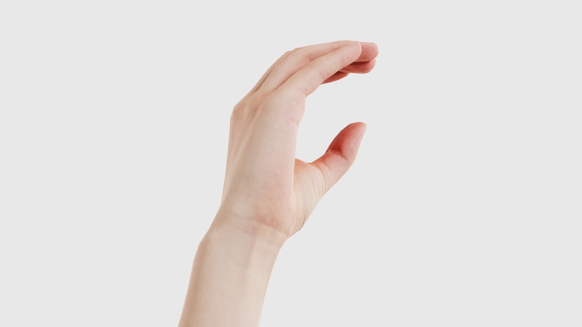 Finger Alphabet C Low-poly 3D model_17