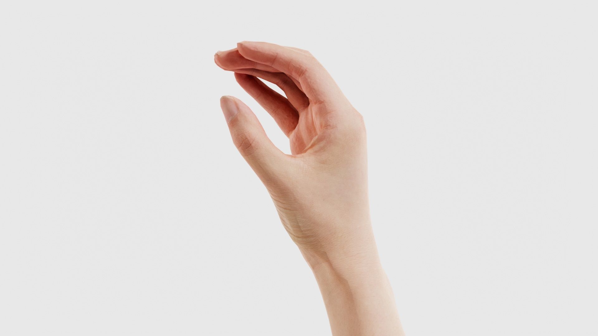 Finger Alphabet C Low-poly 3D model_23