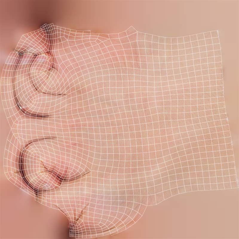 Finger Alphabet E Low-poly 3D model_14