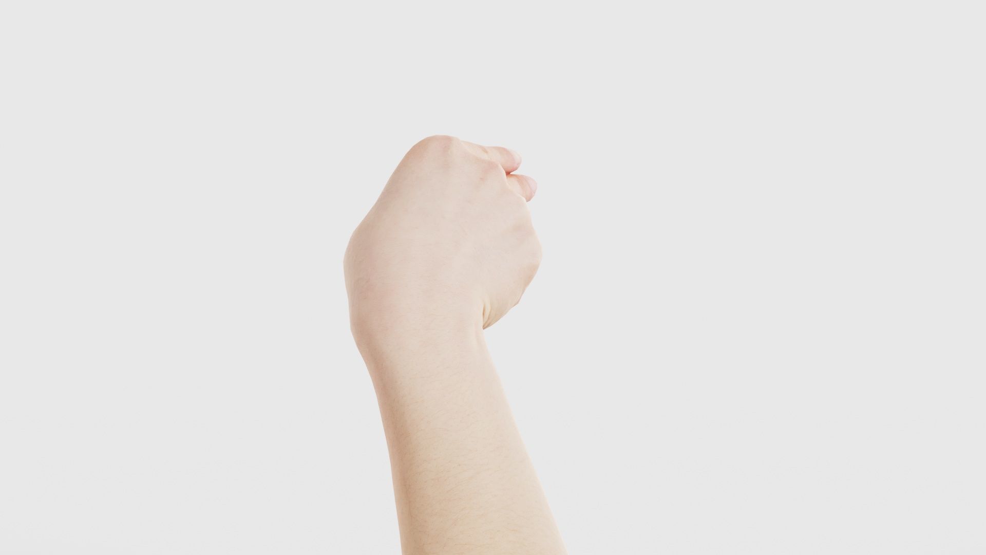 Finger Alphabet H Low-poly 3D model_23