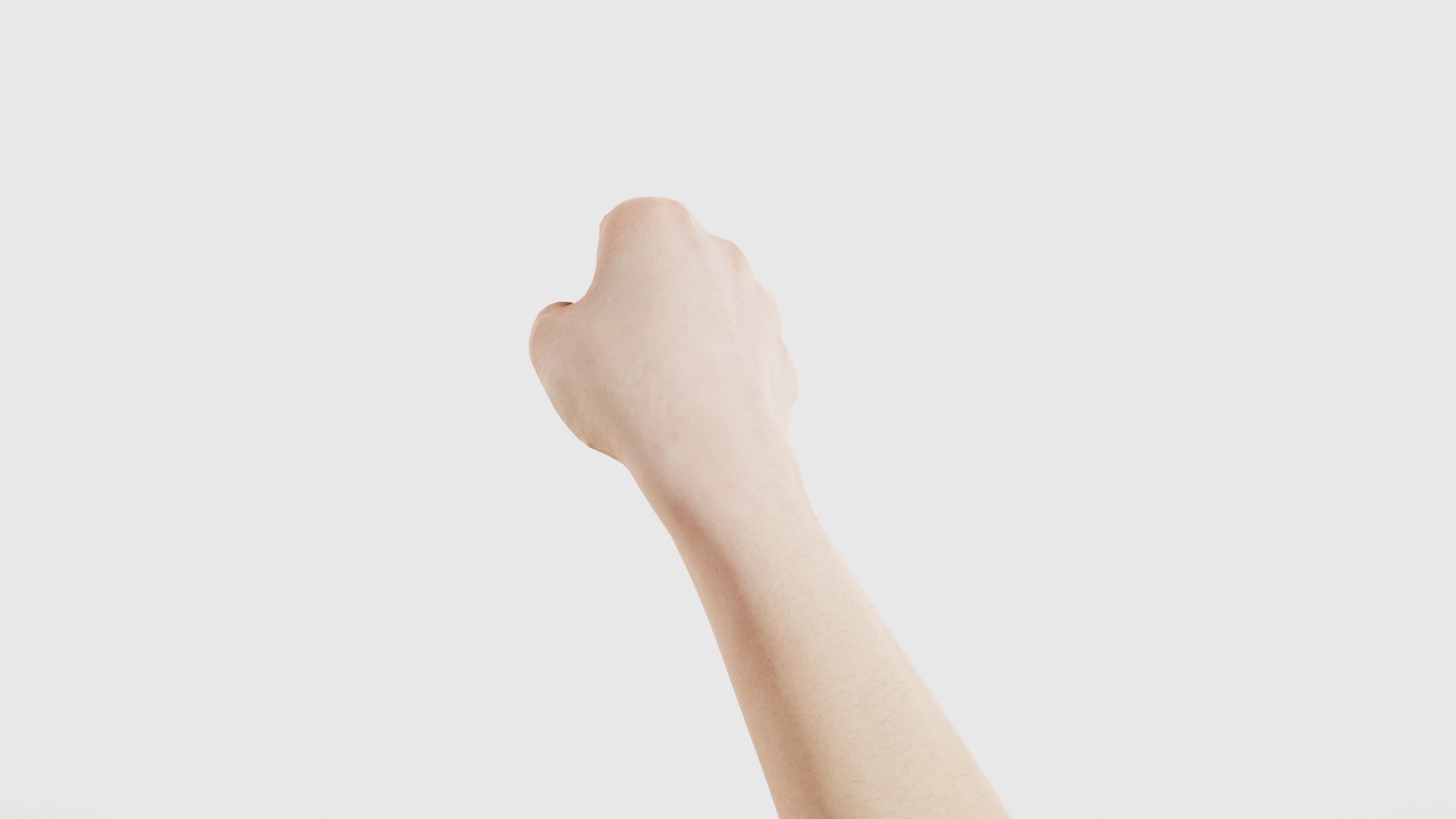 Finger Alphabet H Low-poly 3D model_24