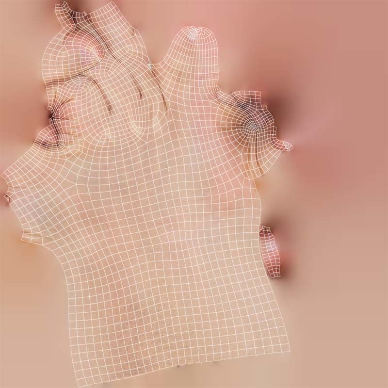 Finger Alphabet I Low-poly 3D model_14